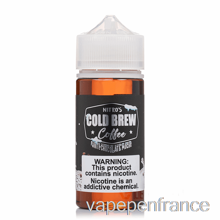 Moka Au Chocolat Blanc - Infusion Froide Nitros - Stylo Vape 100 Ml 6 Mg